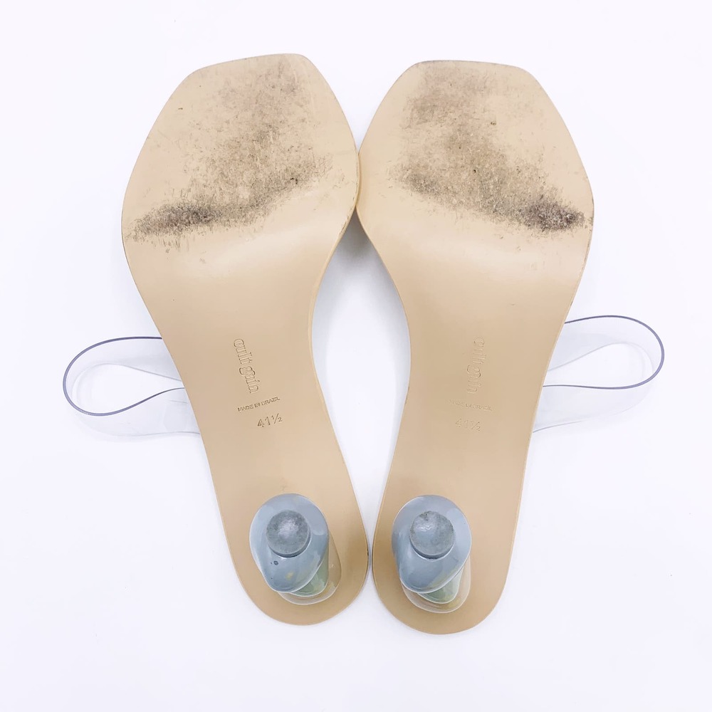 CULT GAIA Meta Bauble-Heel Vinyl Mules - Picture 5 of 14
